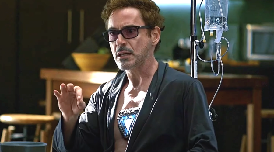 Robert Downey Jr. as Tony Stark is among the Avengers going bald according to Seth Rogen